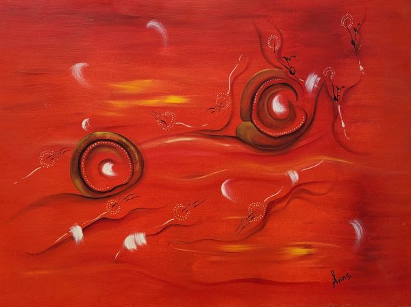 Sahara abstract paint