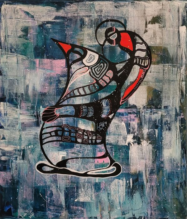 Pinguine abstract painting
