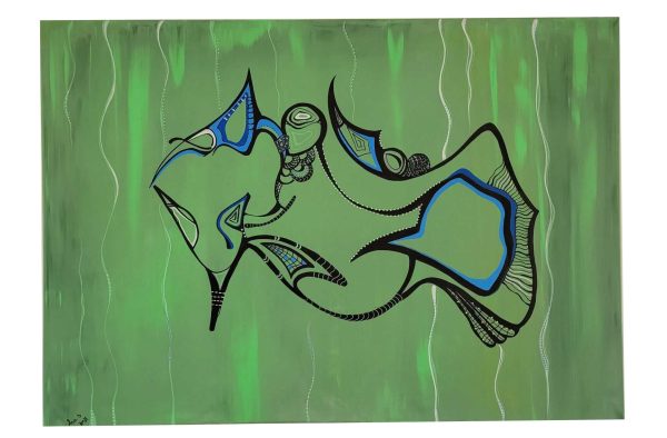 Fish abstract painting