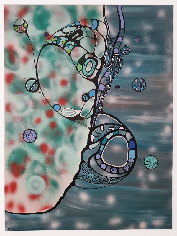 Microscope Abstract painting