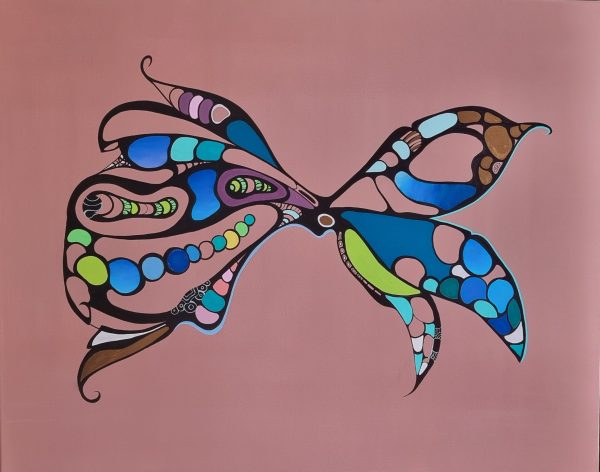 Butterfly abstract painting