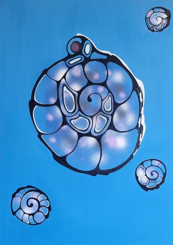 Shell abstract painting